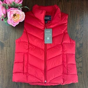 NWT Lands End 600 RDS down vest, size MP